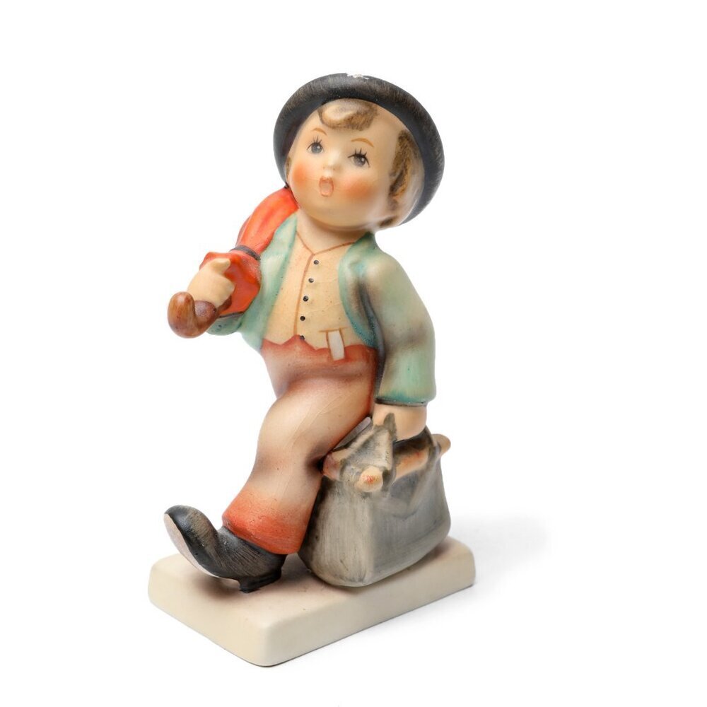 Vintage M. J. Hummel Merry Wanderer Porcelain Figurine  #11 2/0 Western Germany